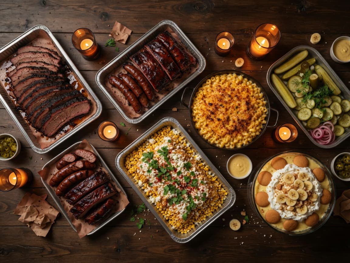 Trays ready for the table.